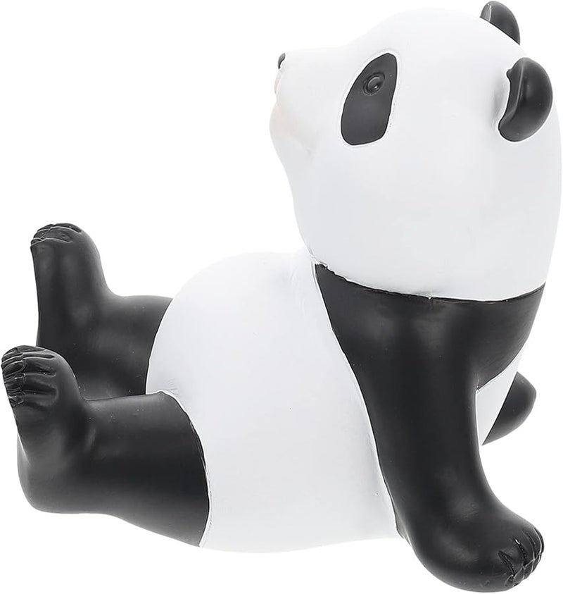 Resin Panda Smartphone Holder Cartoon Desktop Phone Stand Durable Home Office Gift - Image 1
